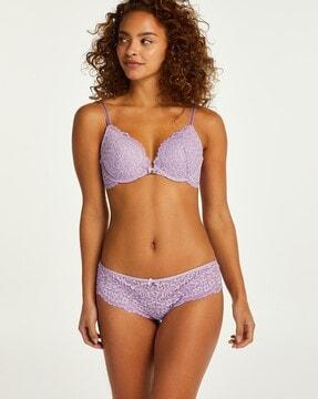 rose lace brazilian briefs