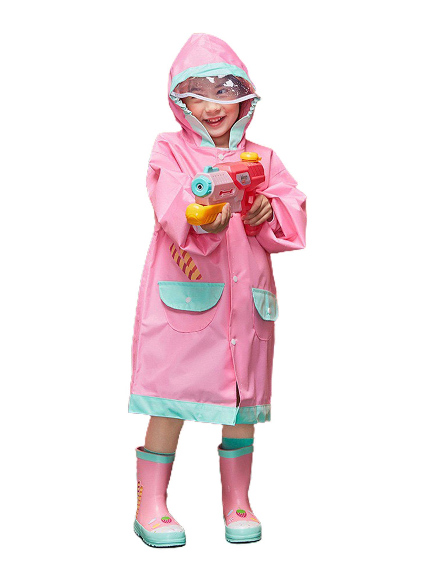 rose pink candyland raincoat for adults and teens