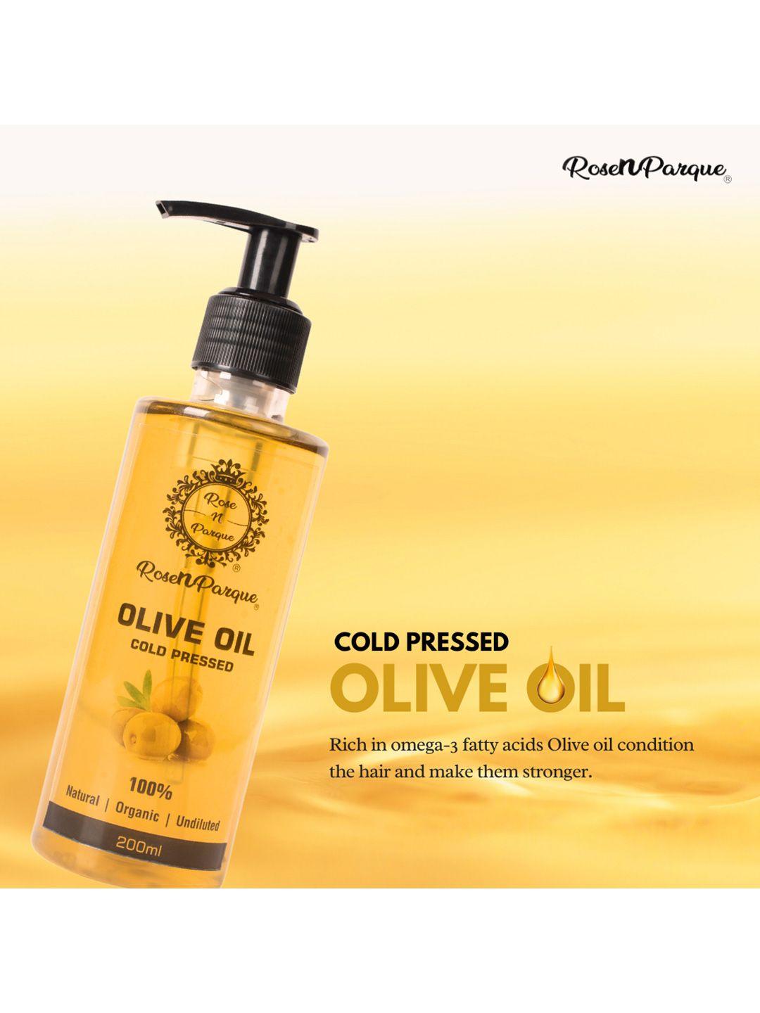 rosenparque cold pressed olive hair oil -200ml