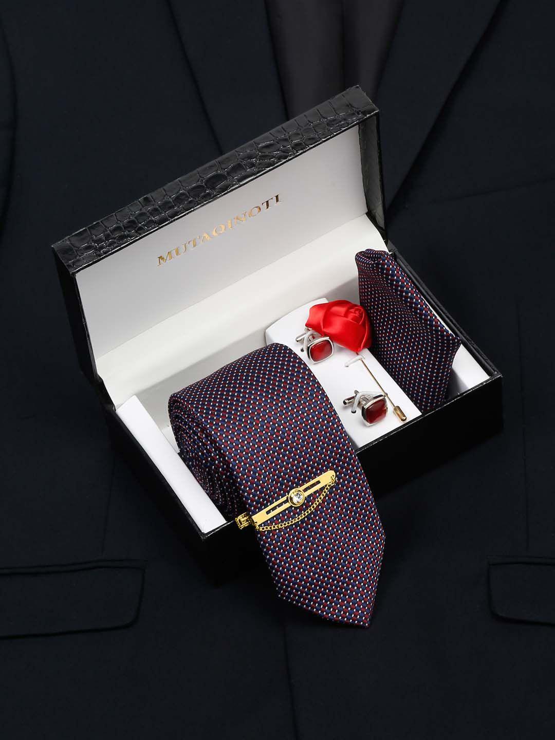 rosewood silk formal necktie gift set for men