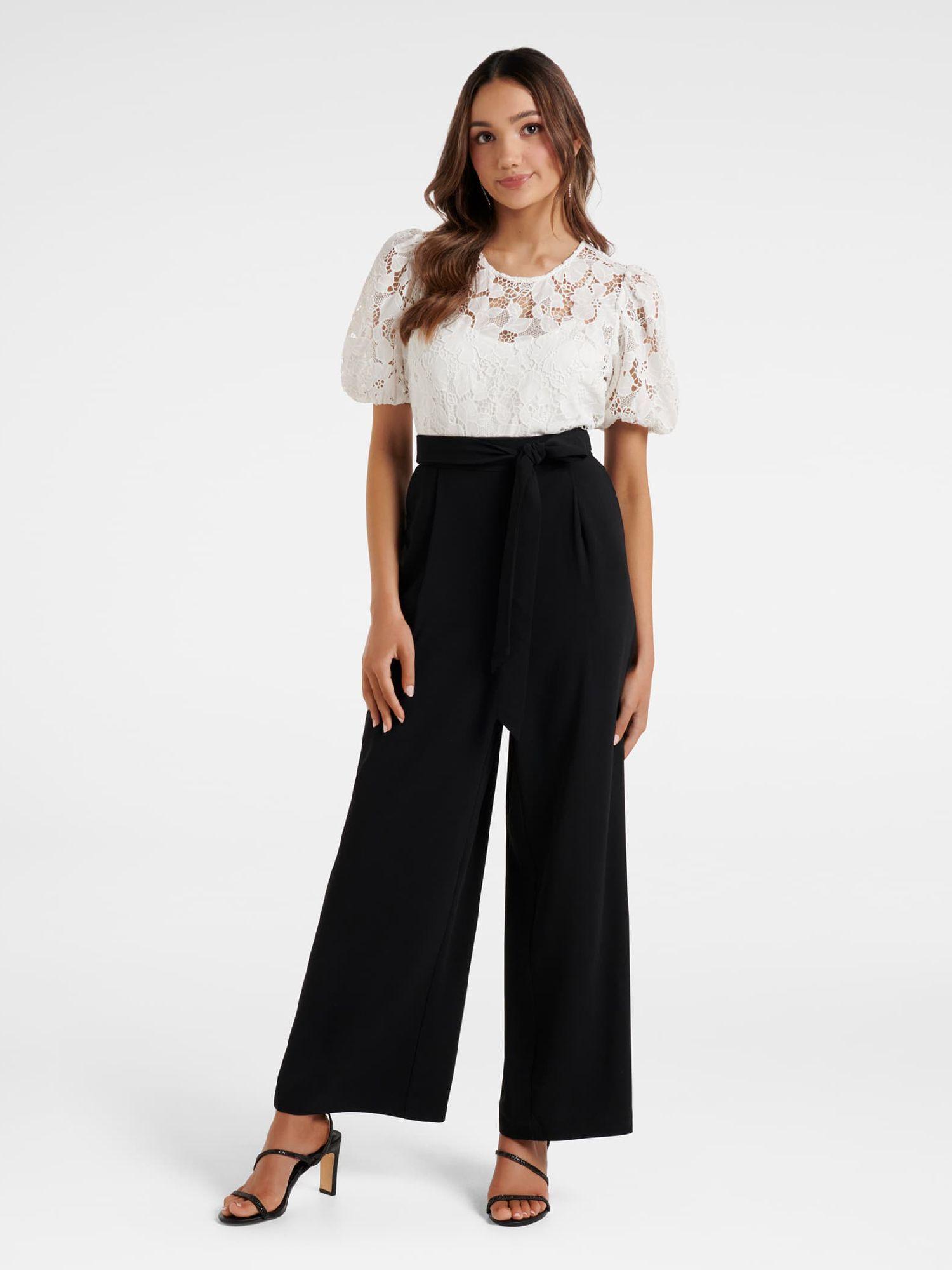 rosie lace petite tee jumpsuit