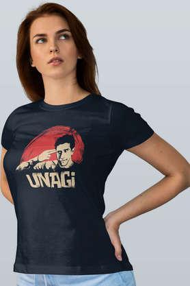 ross unagi round neck womens t-shirt - navy