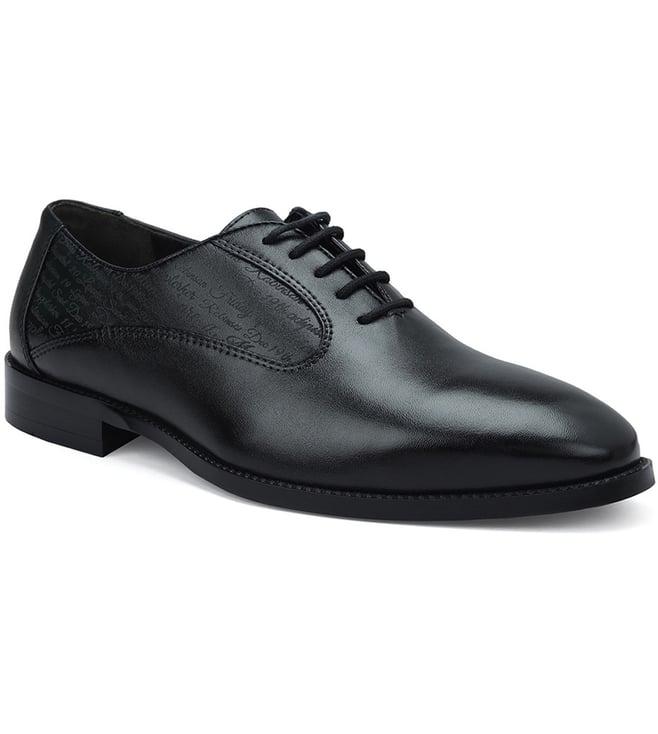 rosso brunello men's black formal oxford shoes