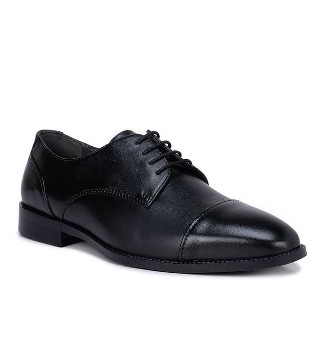 rosso brunello men's black leather lace up