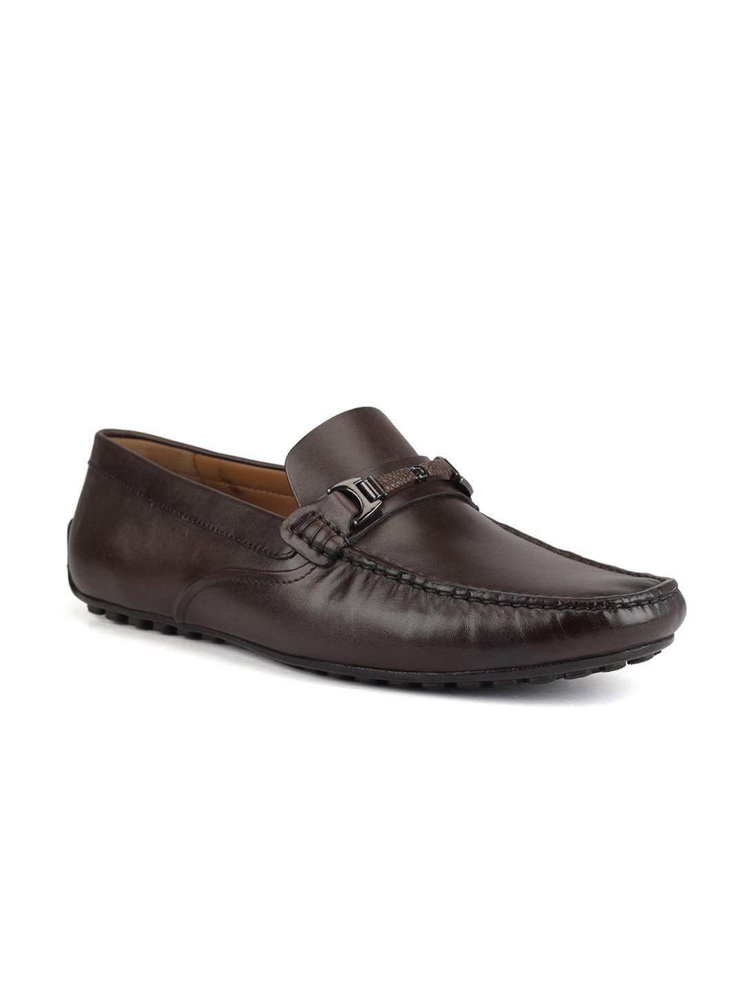 rosso brunello men leather formal loafers