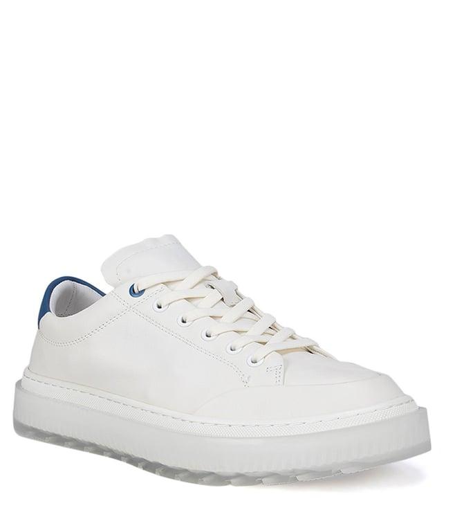 rosso brunello white leather sneakers