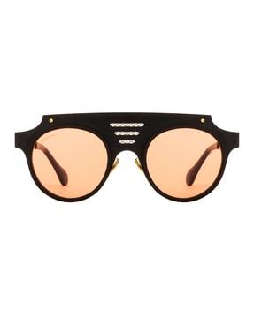 round full-rim frame sunglasses