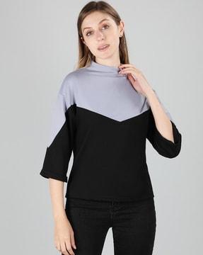 round neck polyester top