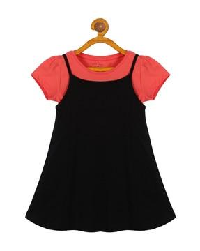 round-neck tunic with t-shirt
