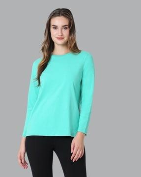 round-neck & full sleeve lounge t-shirt