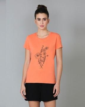 round-neck & short sleeve lounge t-shirt