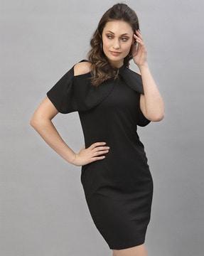 round-neck bodycon  dress