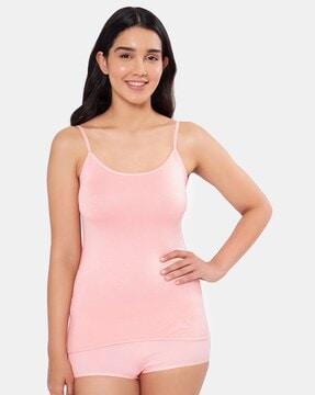 round-neck camisole with adjustable straps