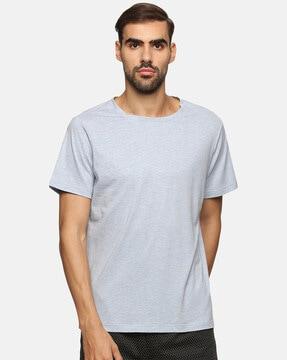 round-neck cotton t-shirt