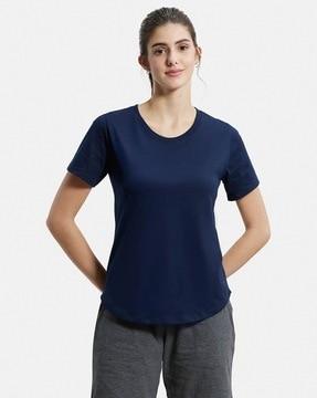 round-neck cotton t-shirt