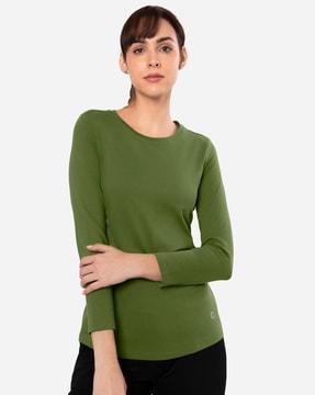 round-neck essential long sleeve t-shirt - atp90001