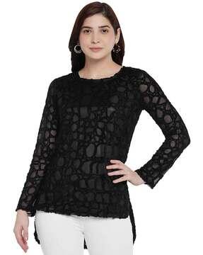 round-neck full sleeve top