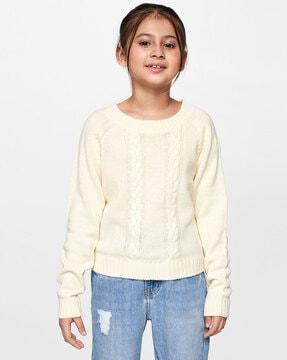 round-neck full sleeves pullover