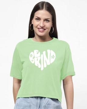 round-neck graphic t-shirt