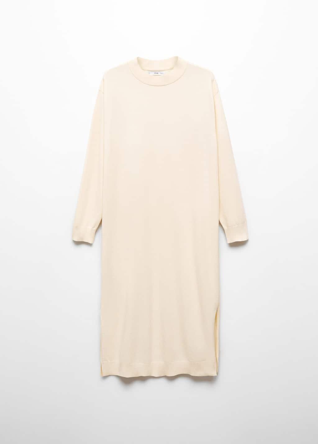 round-neck knitted dress