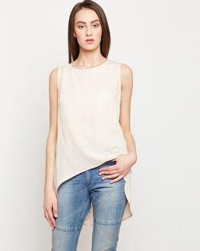 round-neck lace top