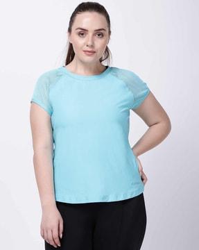 round-neck polyester t-shirt