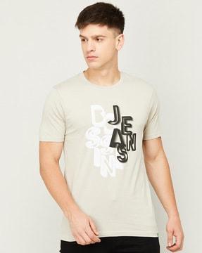 round-neck regular fit t-shirt