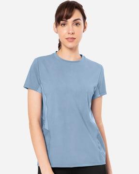 round-neck short sleeves flaunt workout t-shirt - atp99101