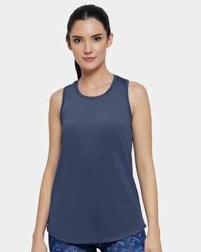 round-neck sleeveless racer back tank top - atp86001