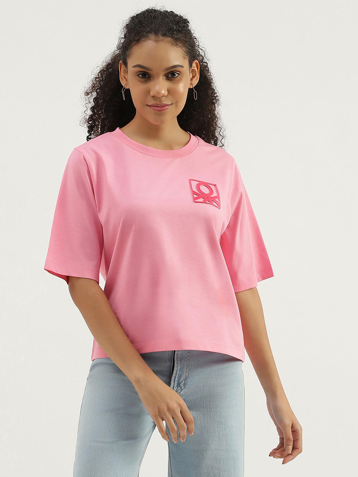 round neck solid t-shirt