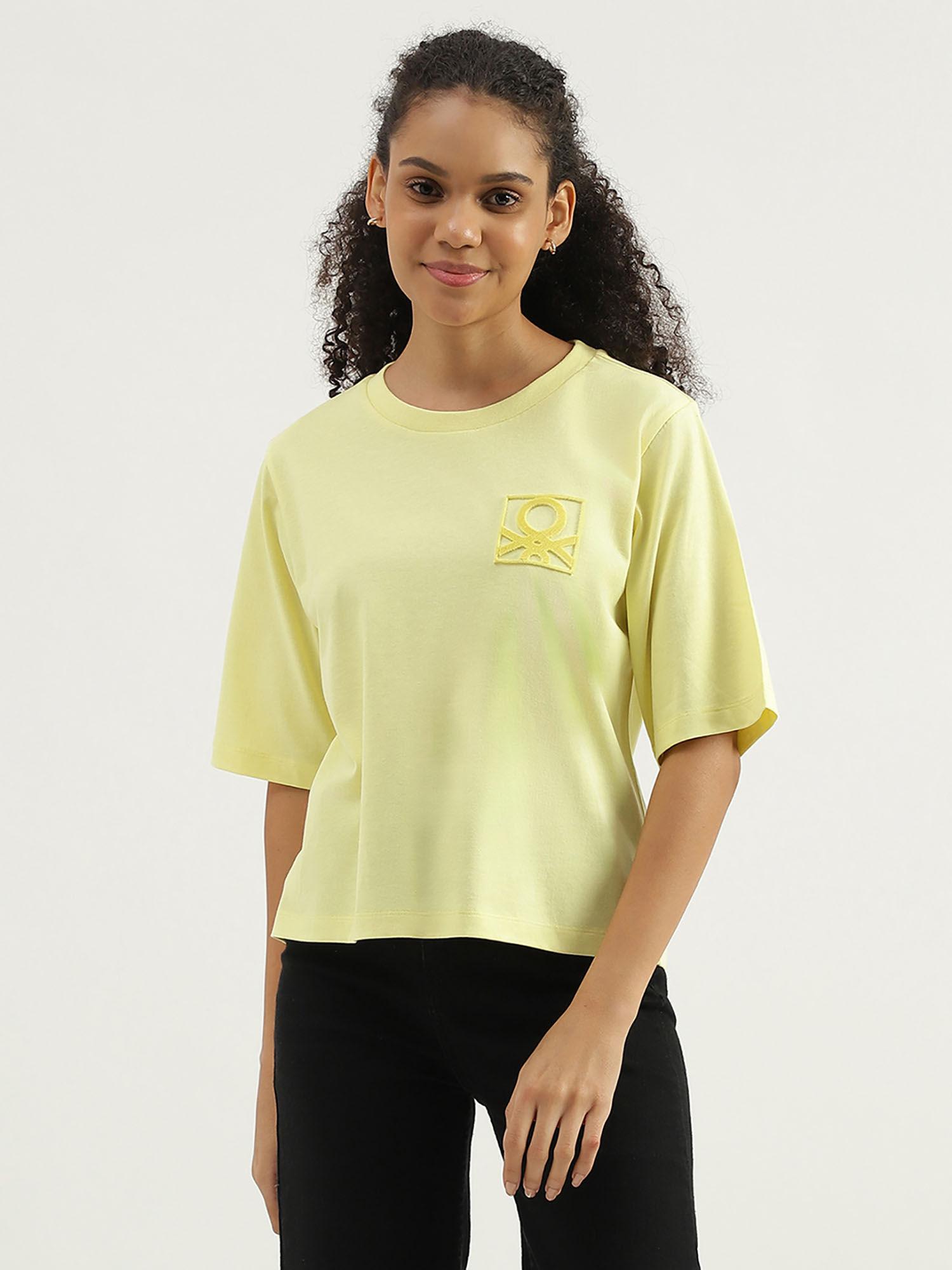 round neck solid t-shirt