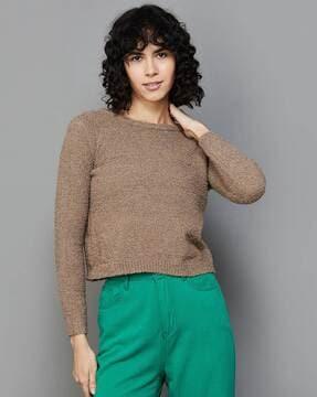 round-neck sweatshirt with full sleeves