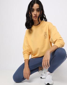 round-neck sweatshirt with placement print