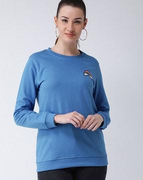 round-neck sweatshirt