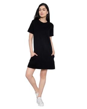 round-neck t-shirt dress