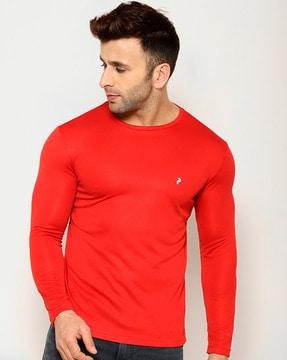 round neck t-shirt with full sleeves