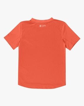 round-neck t-shirt with placement logo print