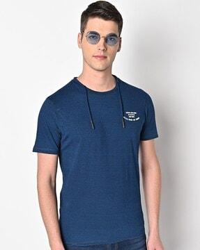 round-neck t-shirt with placement print