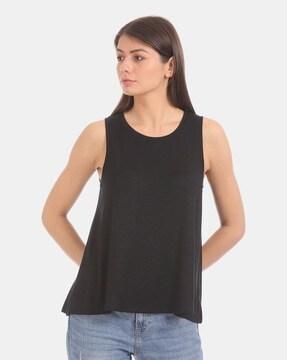 round-neck tank top