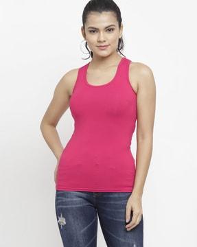 round-neck tank top