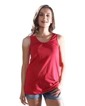 round-neck tank top