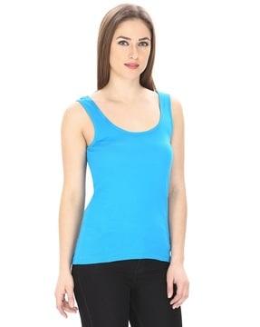 round-neck tank top