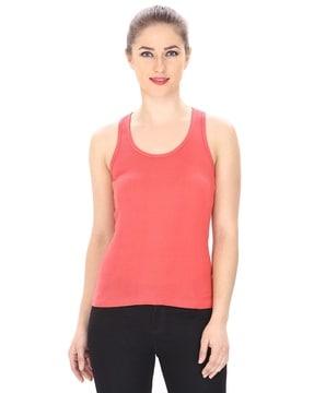 round-neck tank top