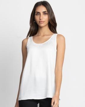 round-neck tank top