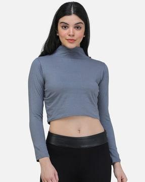 round-neck top with full sleeves