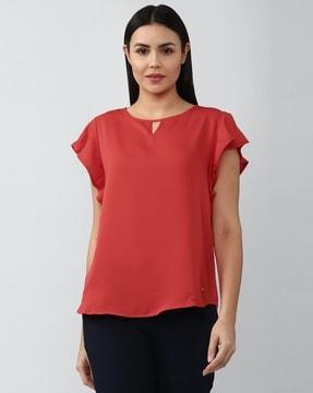 round-neck top