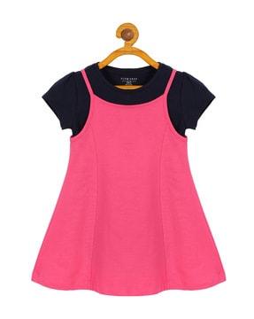 round-neck tunic with t-shirt
