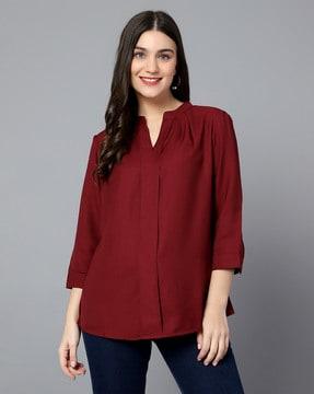 round-neck tunic