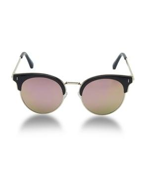 round shape sunglasses with metal frame