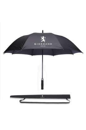 round single fold automatic umbrella - black